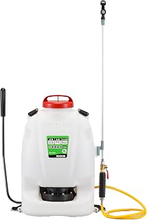 KOSHIN Backpack Type Manual Sprayer Tank, 2.6 gallons (10 L), Grand Master RW-10DX, Ball Cock, Blowing Hose, Diaphragm Pump, Manual Pressure, Disinfection, Pest Control, Weed Control, with Cover