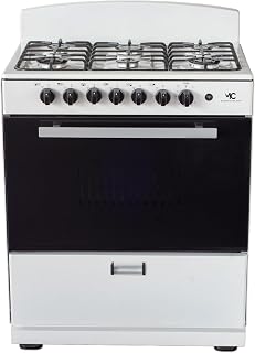 Magnificent Chef 30" Freestanding Gas Range, 4.0 Cu Ft Space Saver Oven, White | 3 Ultra-Fast & 3 Fast Burners, Cast Iron Grates, LP/NG Ready MGR30DNM56WDIB | Delivery Included & 2-Year Warranty