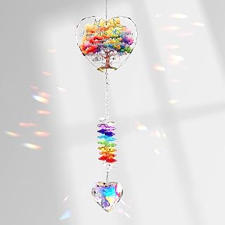 50th Anniversary Wedding Gifts for Couple, Parents, Crystal Suncatcher