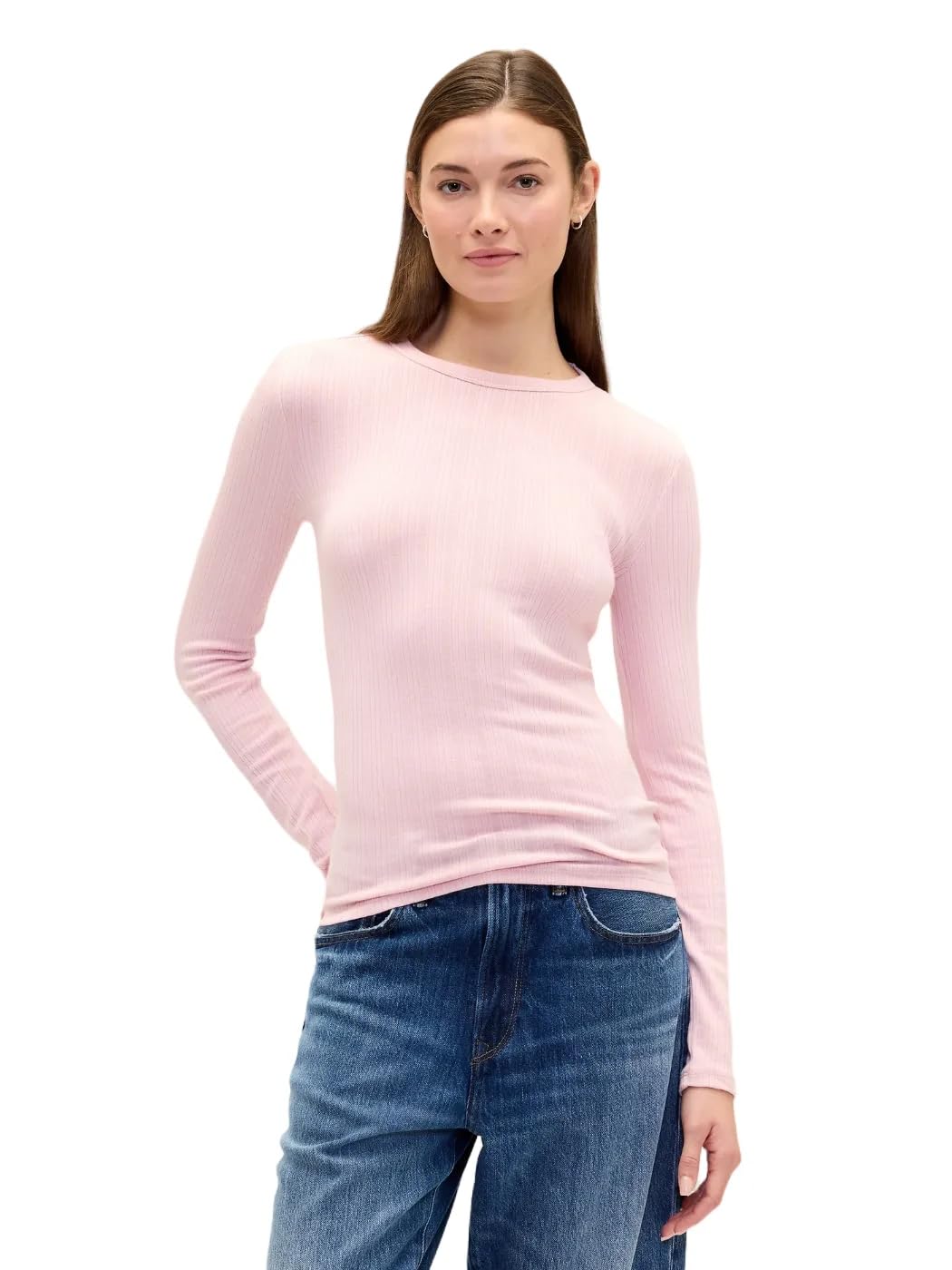 GAP Womens Cozy Ribbed Crewneck Pullover