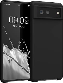 kwmobile Cover for Google Pixel 6 Case - Back Case for Smartphone in TPU Silicone - Rubberized Protection - Black