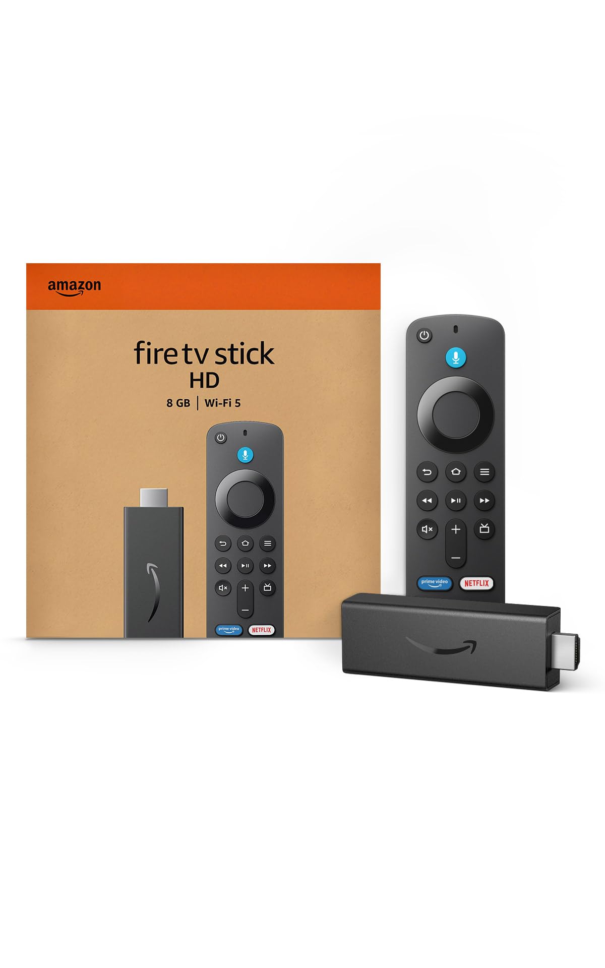Amazon Fire TV Stick HD, free and live TV, Alexa Voice Remote, smart home contro
