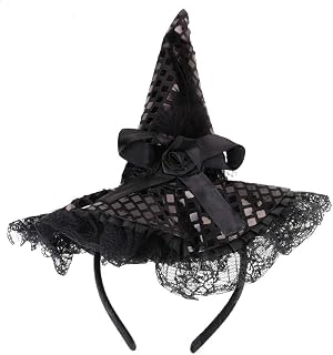 Witch Hat Headband-Halloween Costume Accessory for Women & Toddlers | Durable Material.Unique Classic Design Suits halloween Decorations & Toddler Witch Costume Needs