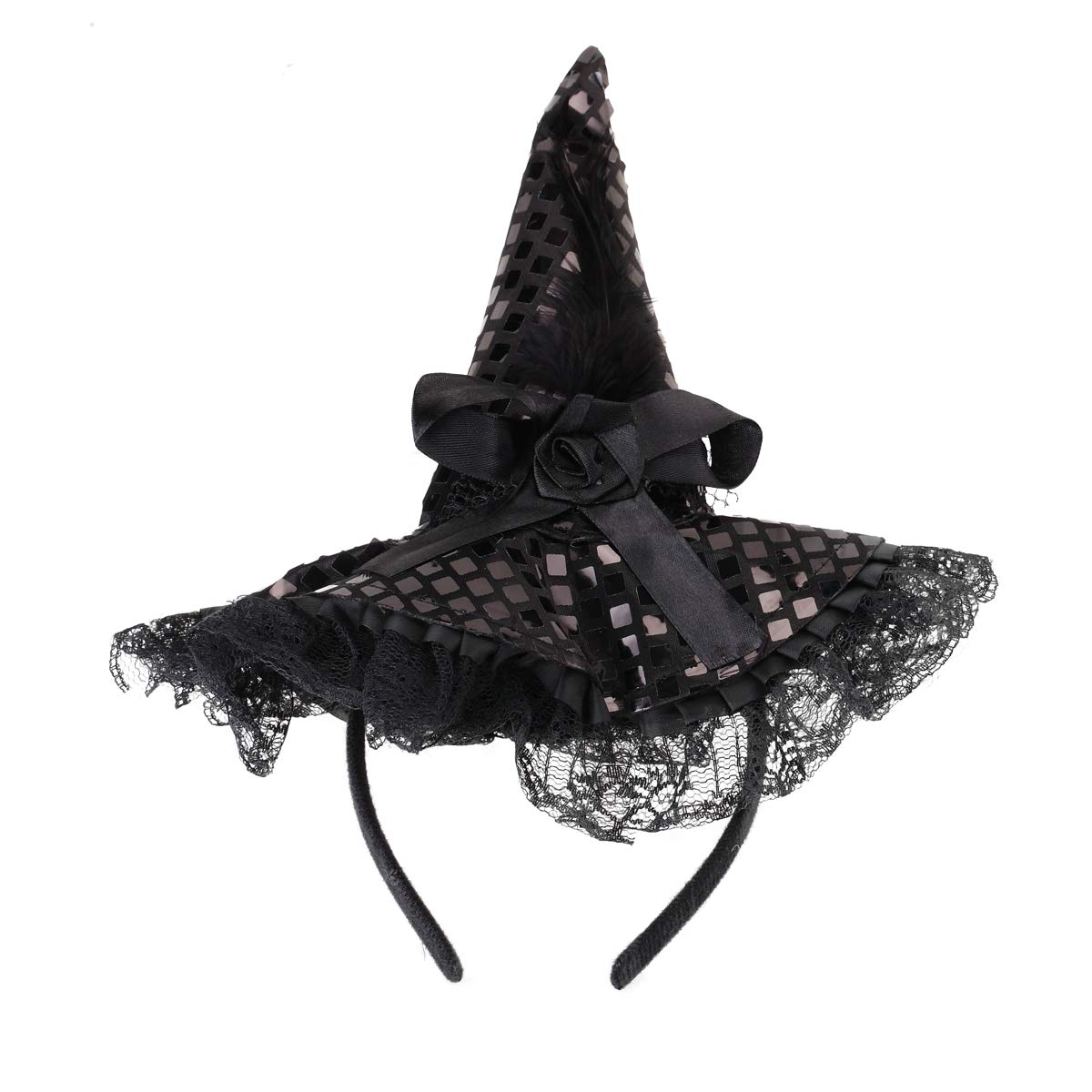 Witch Hat Headband-Halloween Costume Accessory for Women & Toddlers | Durable Ma