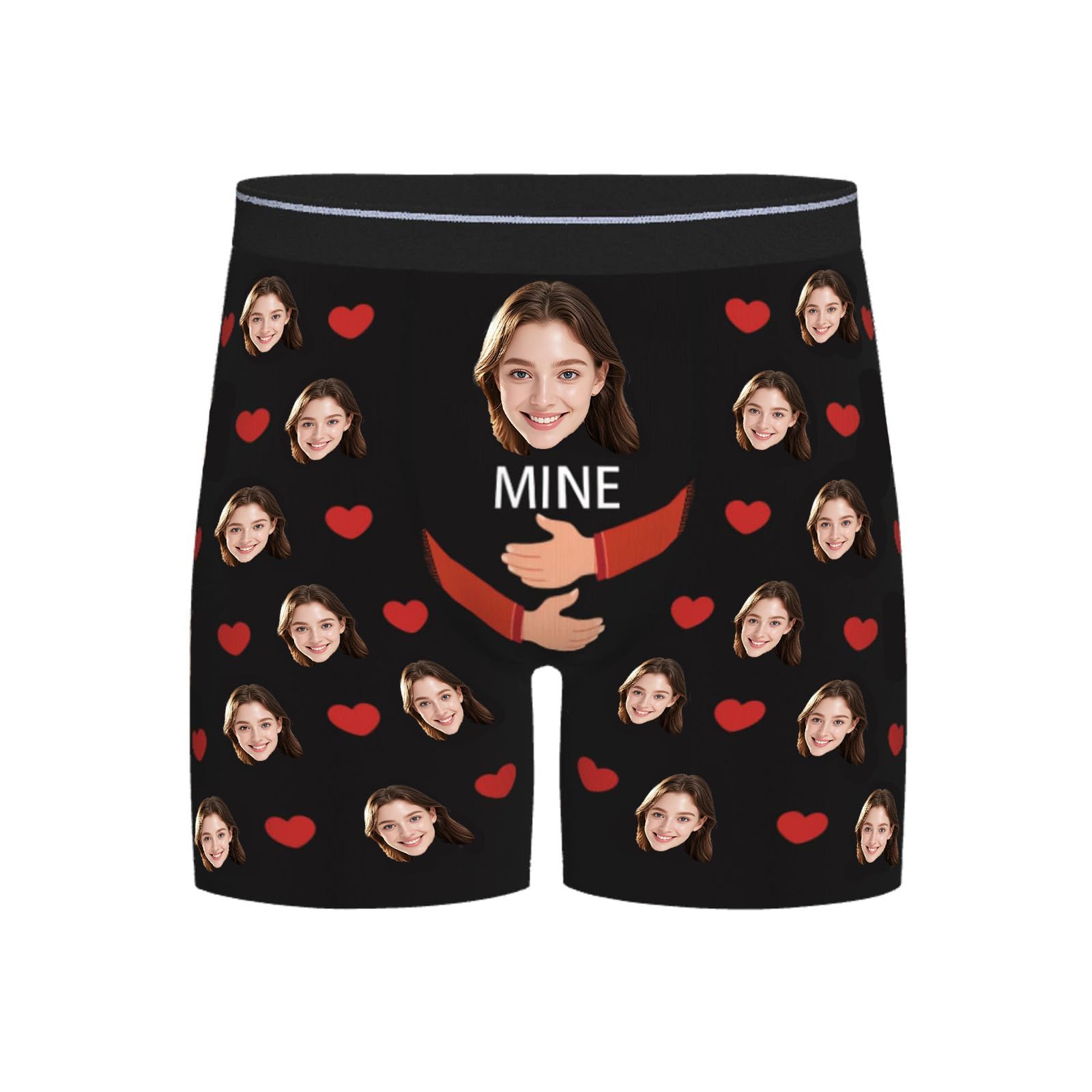 Custom Boxers for Men, Custom Face Underwear for Men, Face Underwear, Personaliz