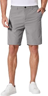 COOFANDY Men's Casual Shorts 9 Inch Flat Front Lightweight Summer Shorts