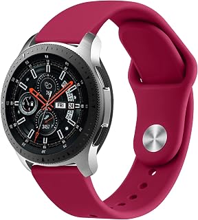 20mm 22mm Sport Bands for Samsung Galaxy Watch 7/6/5/4/FE 40mm 44mm/Watch 6&4 Classic 42mm 46mm 43mm 47mm/Watch 5 Pro 45mm/3 41mm/Active 2,Silicone Sport Strap for Garmin Vivoactive 5/3/Venu