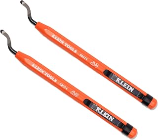 Klein Tools 50074 Pipe Reamer Pen, Professional Reamer Tool. 2-Pack | Deburring Tool for PVC and Metal Conduit, Free-Spinning Blade, Pocket Clip Storage