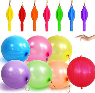 30pcs Punch Balloons for Kids Ideal Party Bag Fillers, 18 Inch Thickened Latex Balloon Basket Stuffers for Toddlers, Exciting Egg Fillers, Birthday Party Favors Goodie Bag Stuffers