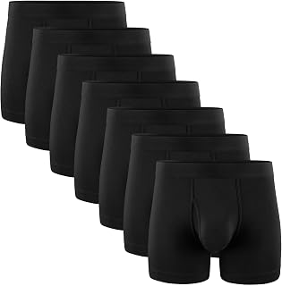 5Mayi Men's Underwear Boxer Briefs Cotton Regular Long Mens Boxer Briefs Underwear Men Pack S M L XL XXL