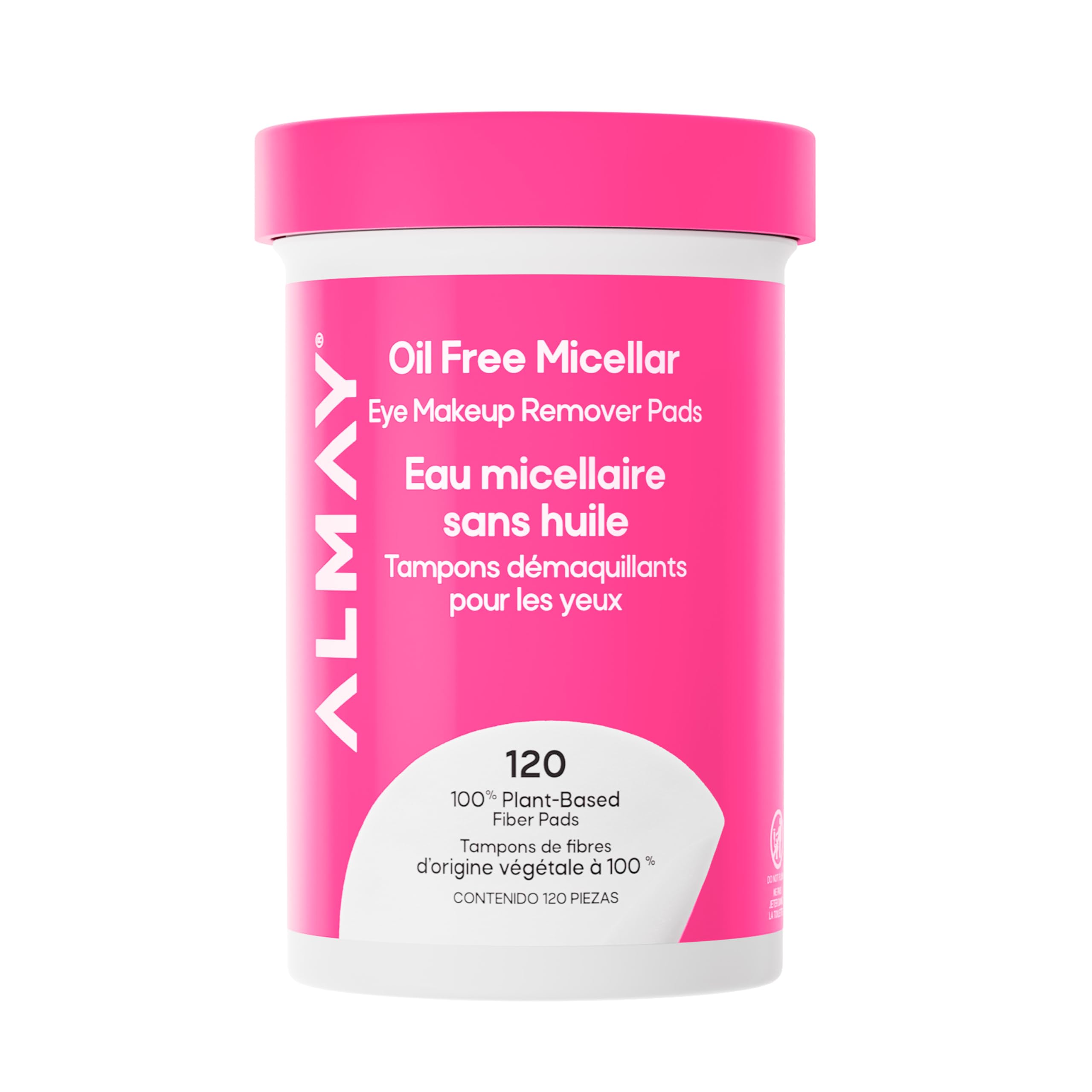 Almay Oil-Free Micellar Eye Makeup Remover Pads, 120 Count | Micellar eye makeup