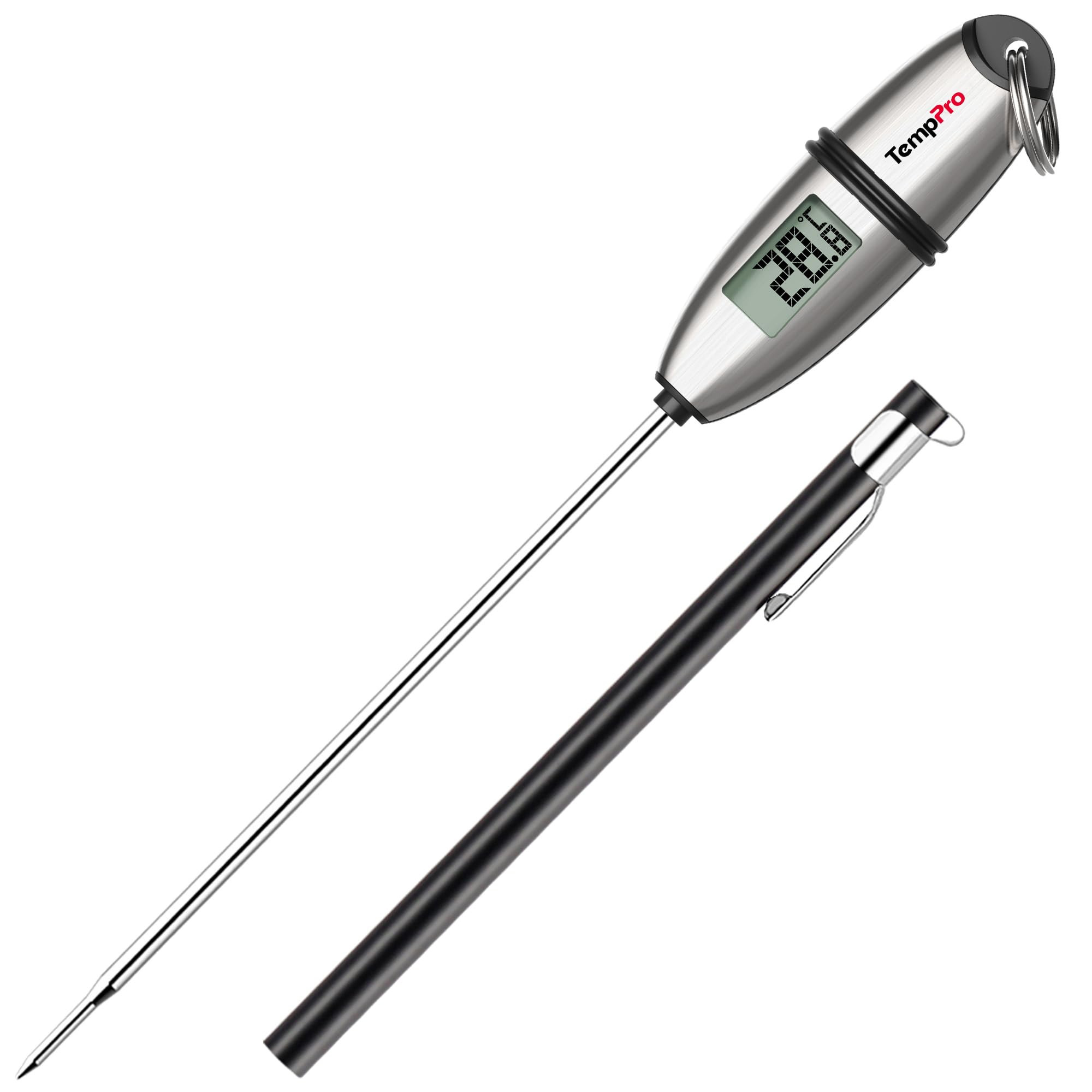TempPro TP02S Digital Instant Read Kitchen Thermometer | With 5.35 inch long pro