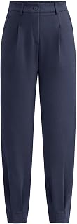 PRETTYGARDEN Women's Summer High Waist Casual Ankle Length Work Office Pants with Pockets