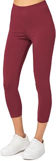 Merry Style Capri Leggings Damen 3/4 Baumwolle Stretch MS10-199
