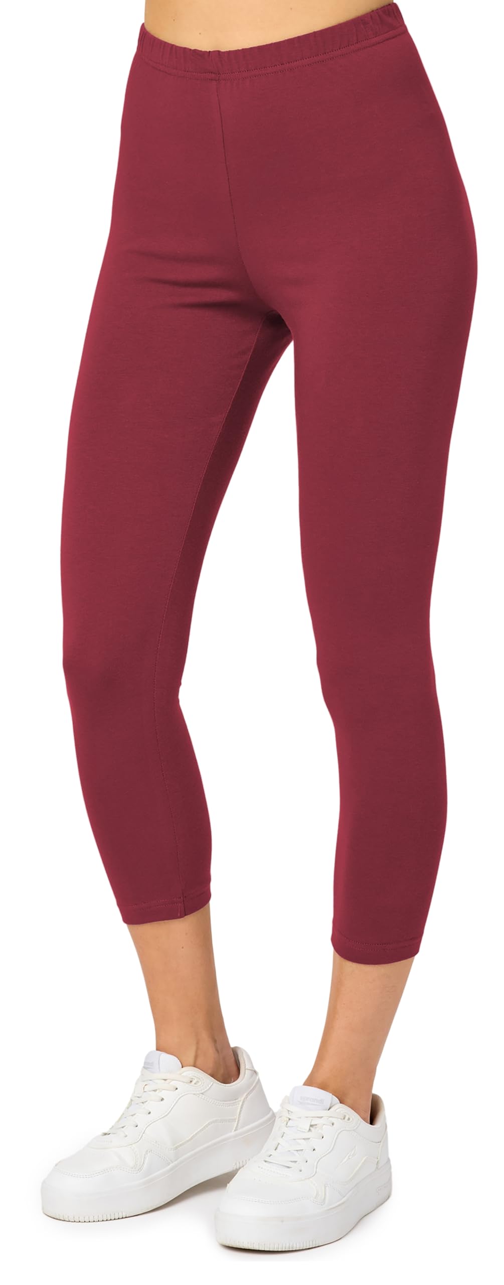 Merry Style Capri Leggings Damen 3/4 Baumwolle Stretch MS10-199
