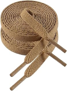 VSUDO 8mm Flat Sports Laces and Laces for Sneakers, Sneakers and Sports Shoes - 29 Colours and 14 Lengths Available, Cheap and Durable - 1 or 2 Pairs