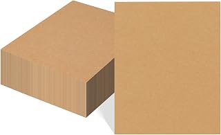 EdenseeLake 100 Pack 8x10 Chipboard Sheets, Kraft Cardboard for Shipping | 22 PT Brown Cardboard Sheets for Book Binding, Packing, DIY Crafts