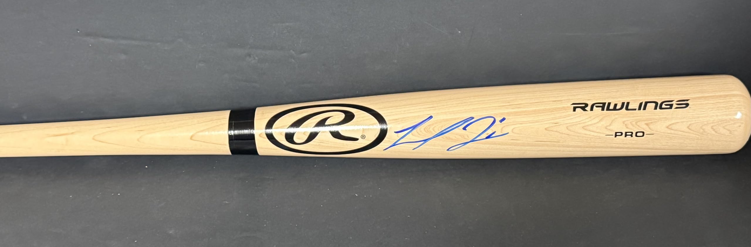 Michael Harris Braves Autographed Signed Blonde Baseball Bat Beckett Hologram