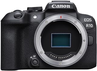 Canon EOS R10 Mirrorless Camera (Body Only) | 24.2 Megapixels, 4K Video, DIGIC X Image Processor, High-Speed Shooting, Subject Tracking, Compact, Lightweight