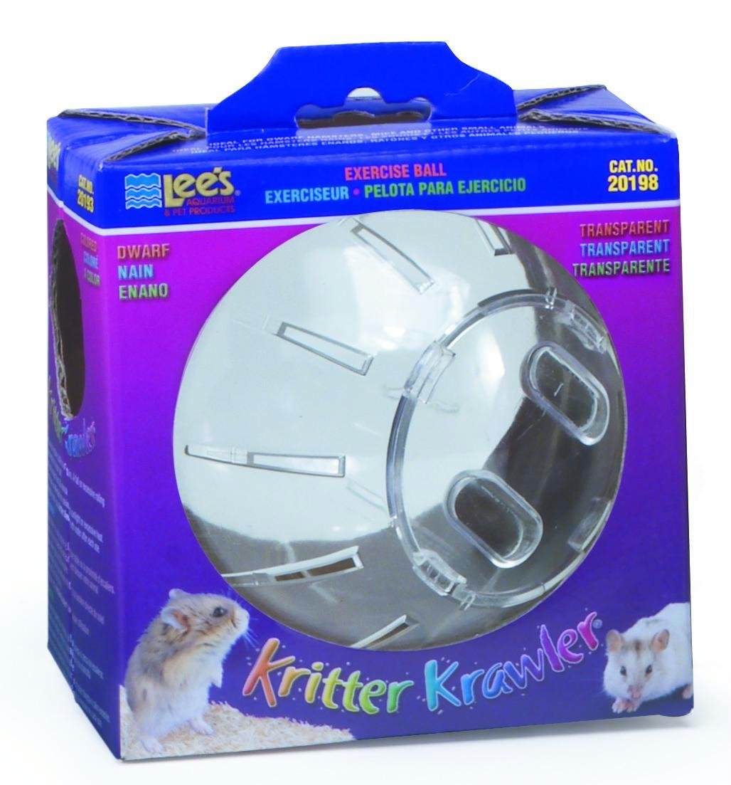 Lee's Kritter Krawler Mini Exercise Ball, 5", Clear