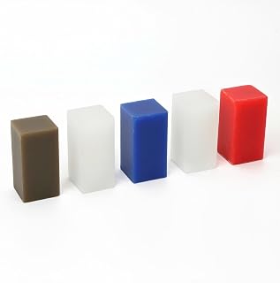 Dental Carving Wax Block, 5pcs Dental Materials Set for Lost Wax Casting, Mold Sculpting & Students Practice, 4 Color Oral Tools for Jewelry Mechanic Carving, Polishing & Design Work (1oz Wax Block)