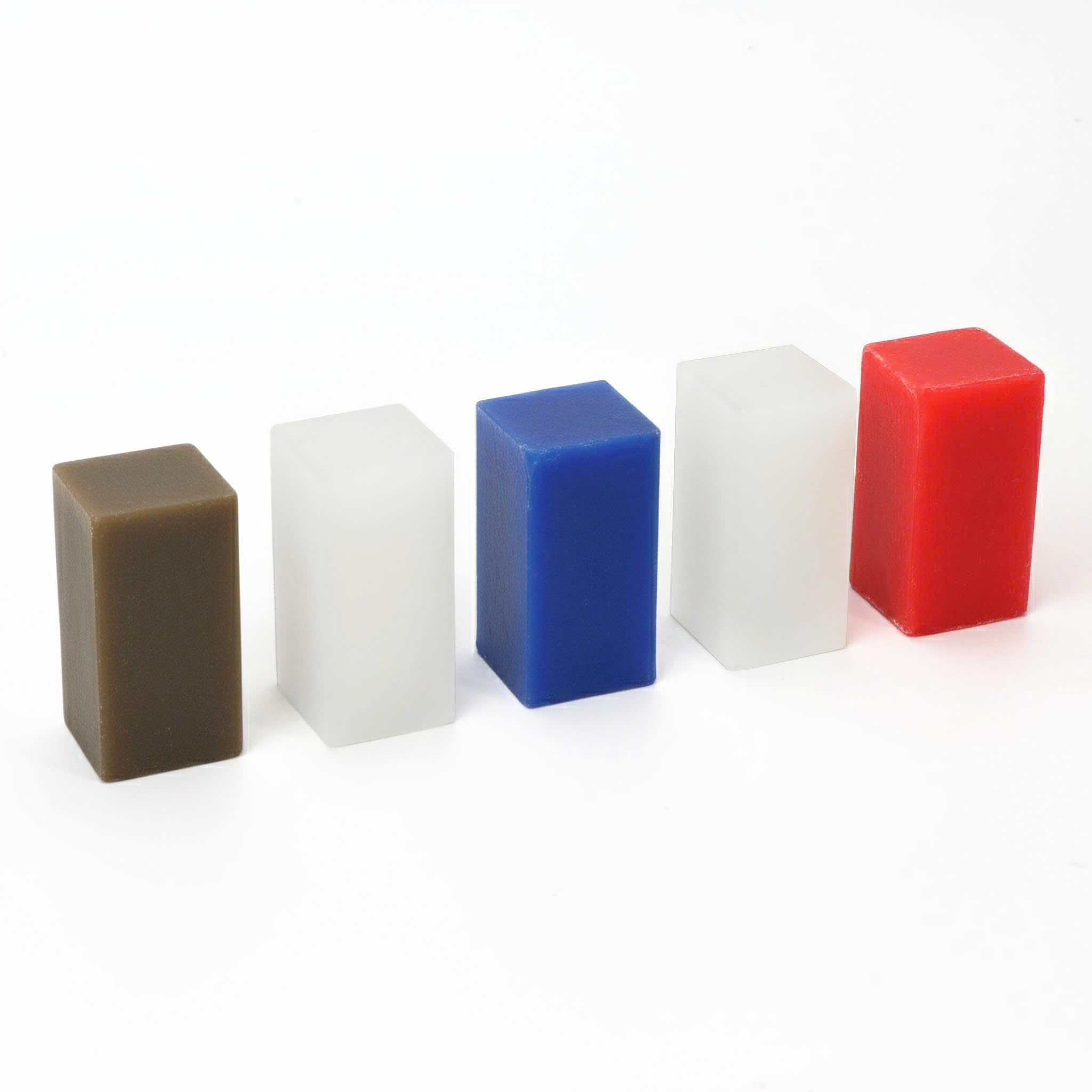 Dental Carving Wax Block, 5pcs Dental Materials Set for Lost Wax Casting, Mold S