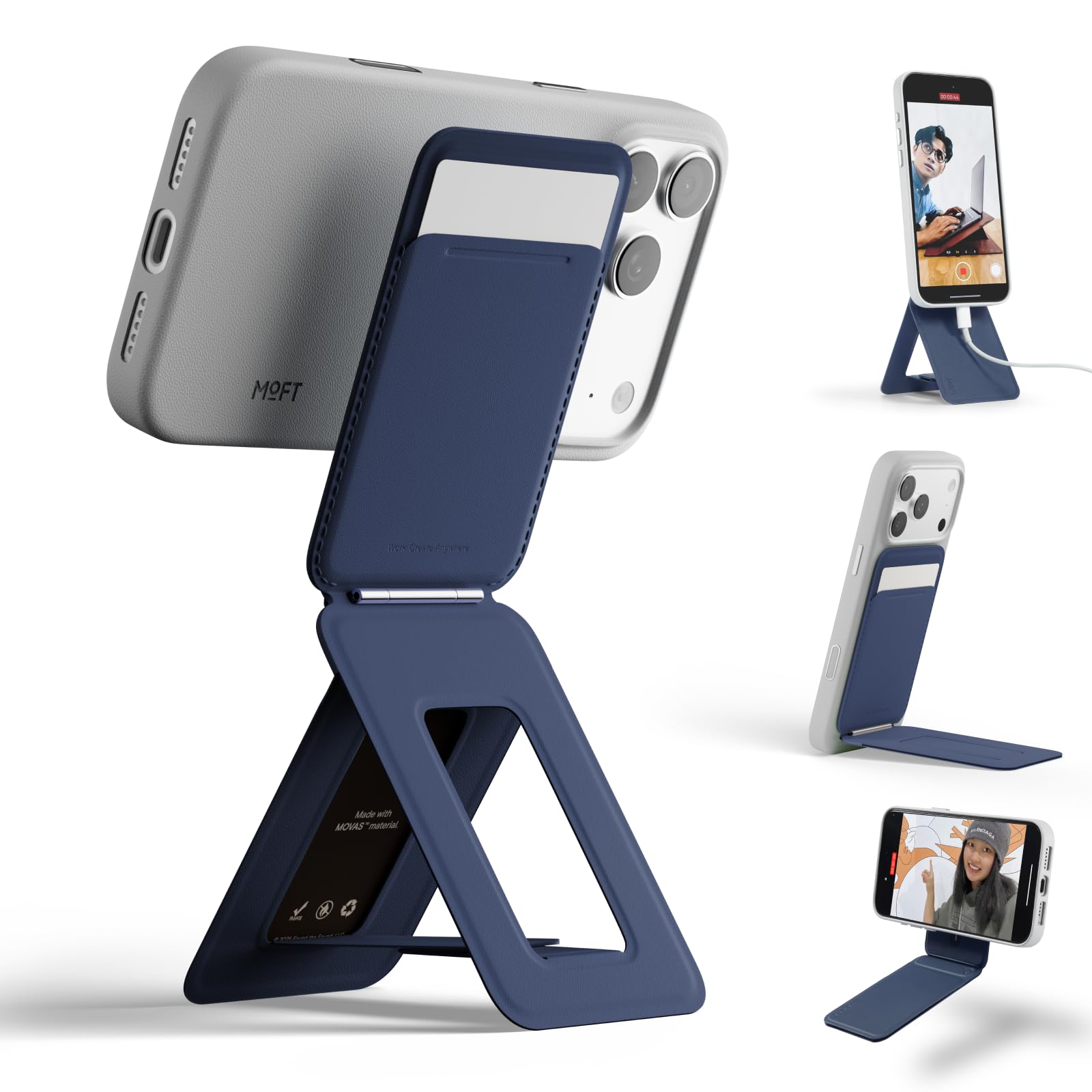 Moft [Official Store] Moft Smartphone Stand 8-in-1 Multi-functional Stand with C
