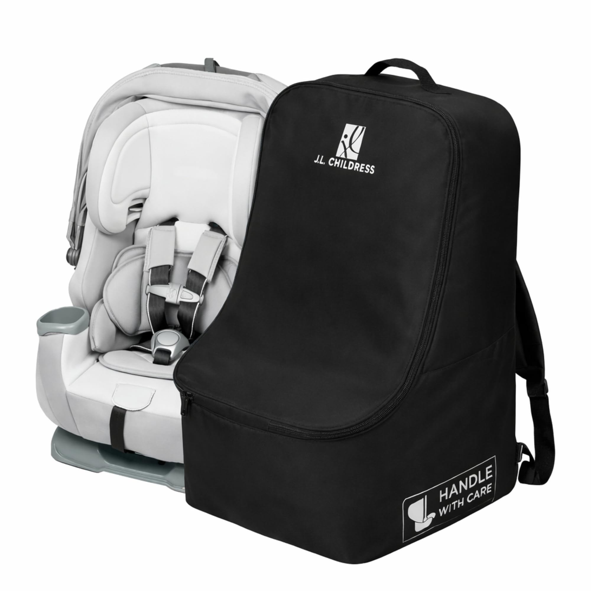 J.L. Childress Padded Backpack Car Seat Travel Bag - Ultimate, Black | Properly 