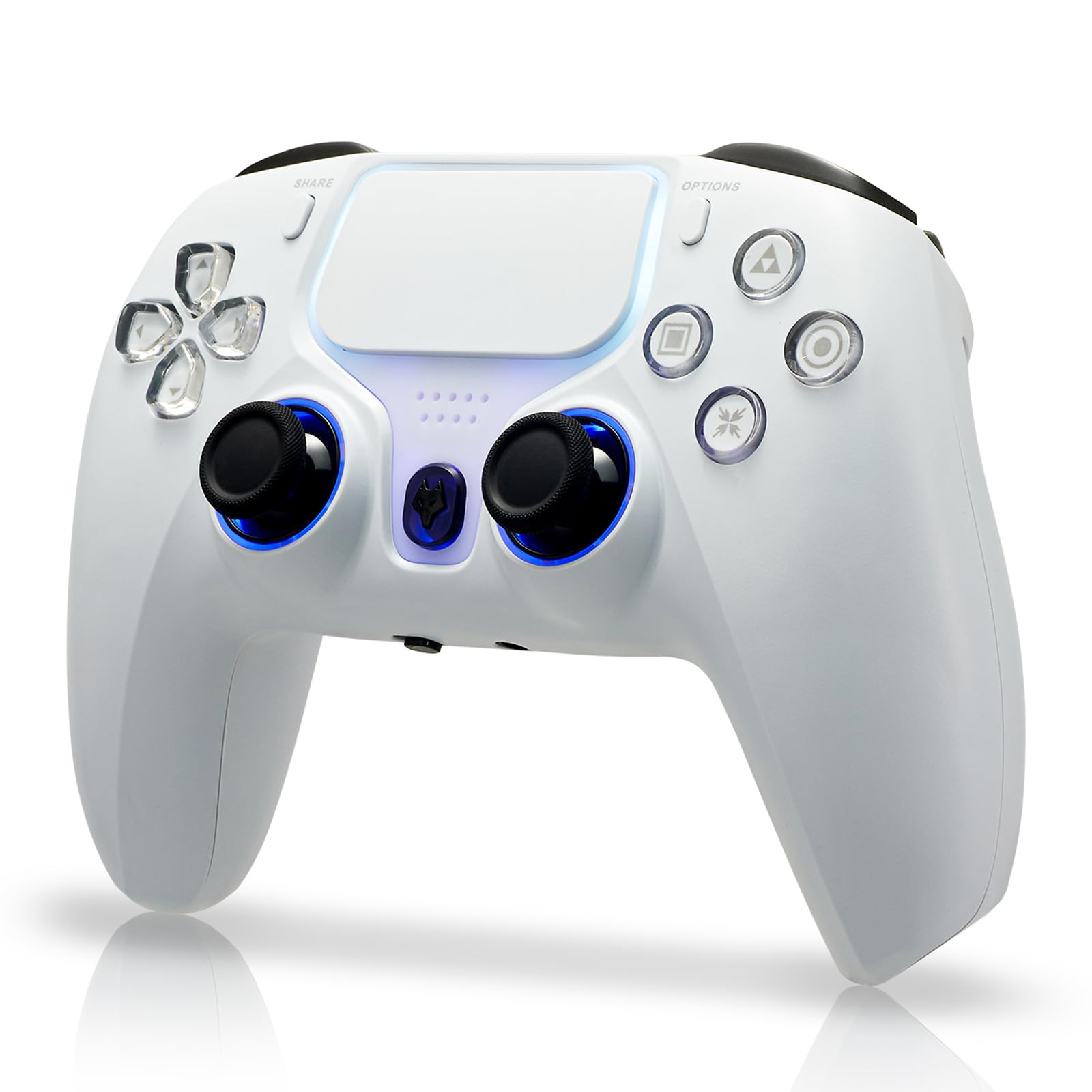 NBCP Wireless Controller for PS4/PS3/PC,Dual Hall Effect Triggers | Six-Axis Gyr
