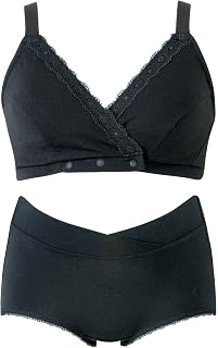 Wacoal Maternity MMS307 Women's Half Top, Wireless Bra, Easy Nursing, Prenatal, Perinatal and Postpartum
