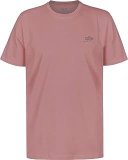 ALPHA INDUSTRIES Men's Basic T Small Logo Neon Print T-Shirt for Men T-Shirt (Pack of 1)
