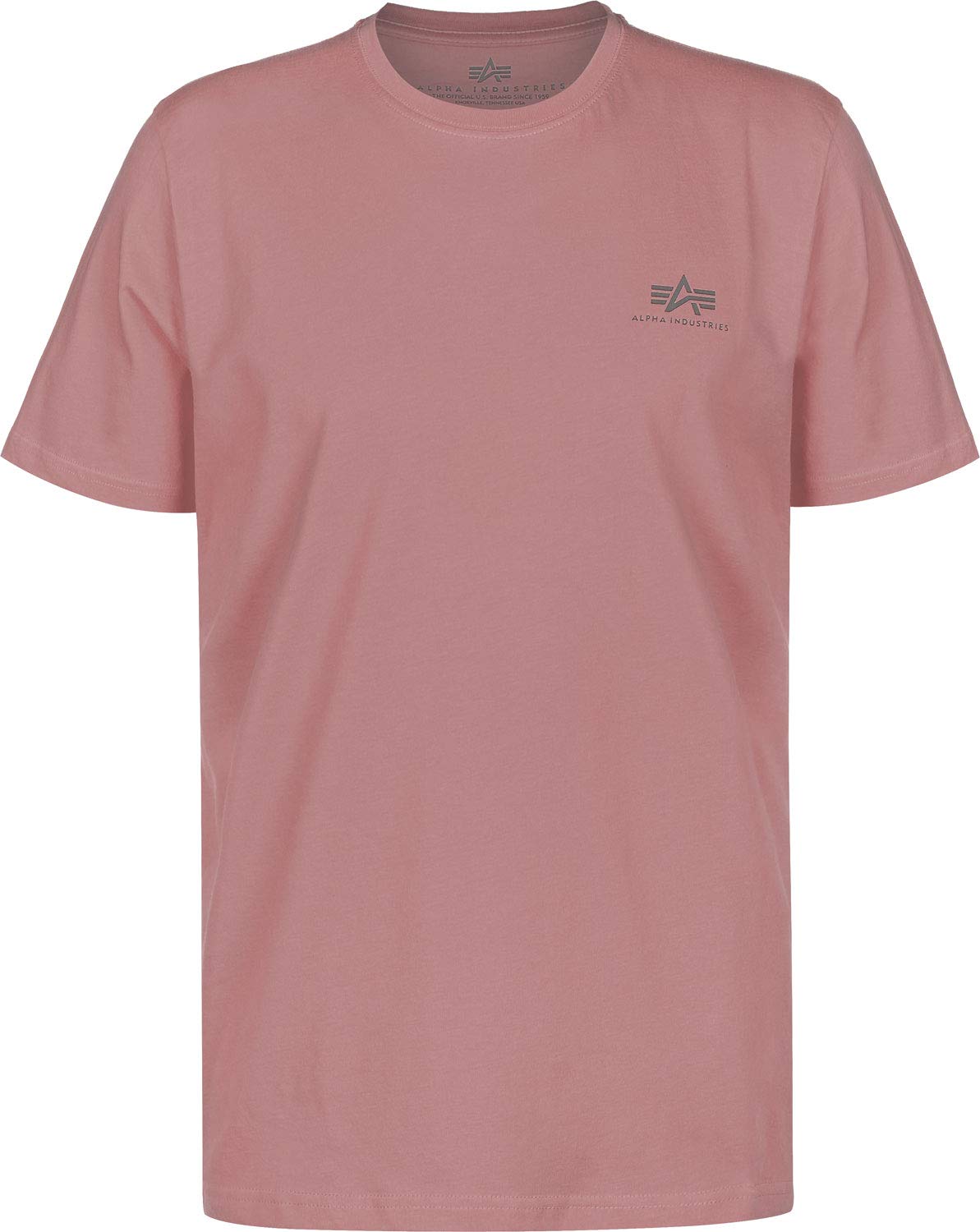 ALPHA INDUSTRIES Men's Basic T Small Logo Neon Print T-Shirt for Men T-Shirt (Pa