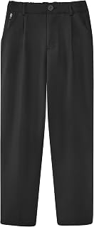 LOLANTA Golf Trousers Kids Water Resistant Junior Boys Chino Pants Children School Sports Trousers Straight Fit Adjustable Waist Uniform Pants