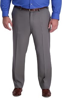 Haggar Men's Active Series Performance Straight Fit Flat Front Dress Pant Dress Pants