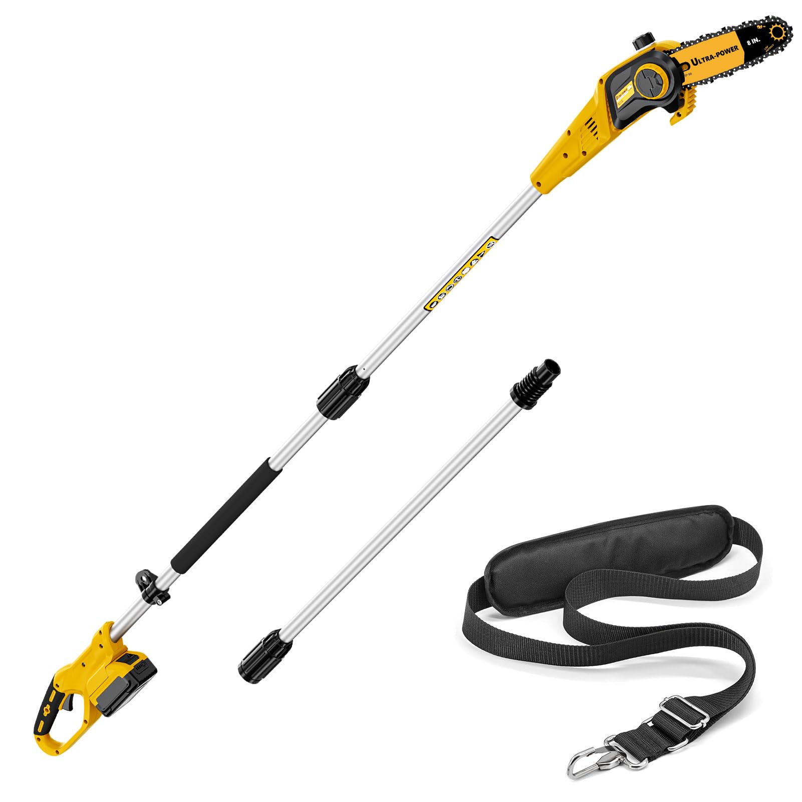 Paxwrenx 8" Cordless Pole Saw for DeWalt 20V Max Battery (Bare Tool) | Up to 15 