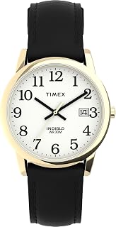Timex Men's Easy Reader 35mm Date Window Leather Strap Watch