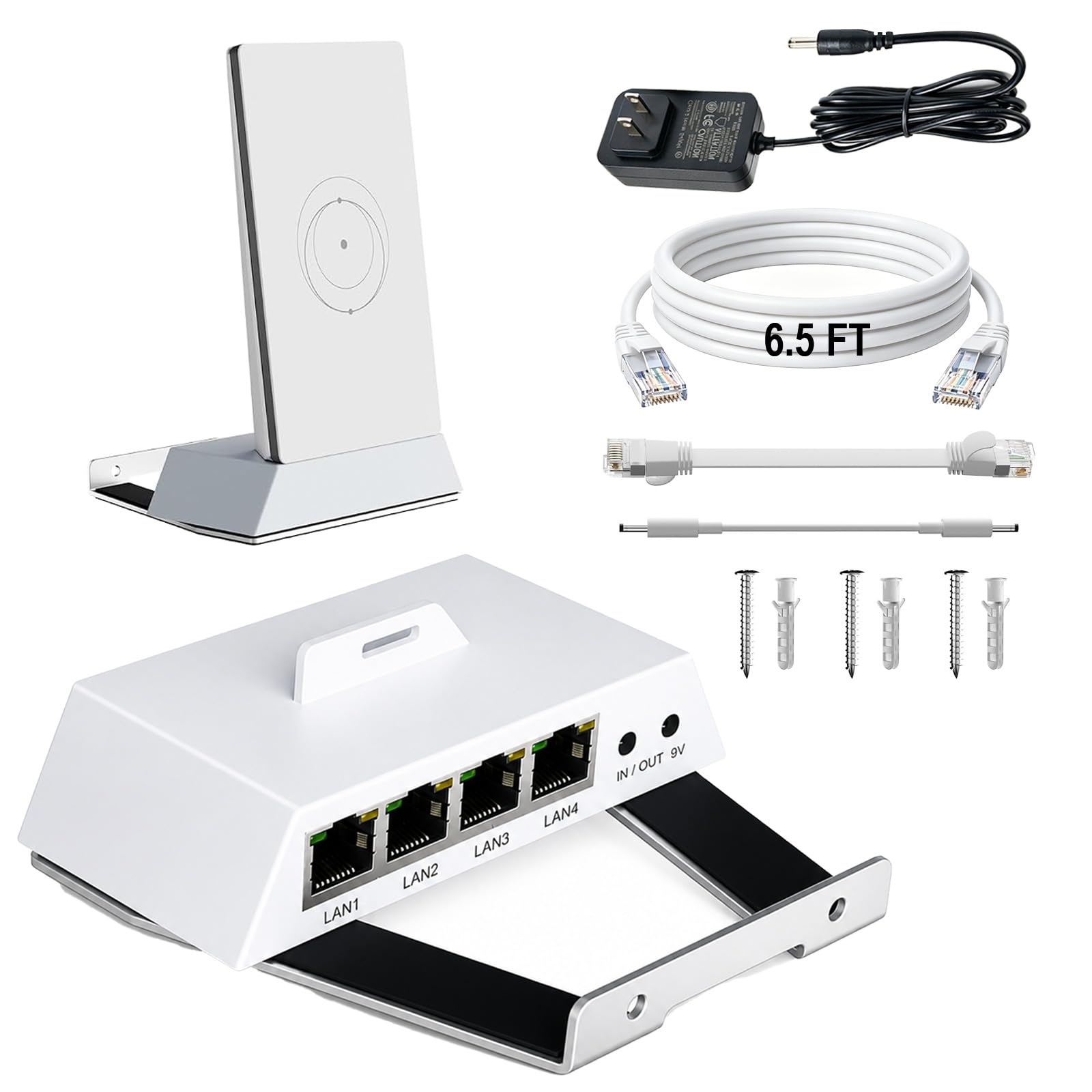Ethernet Adapter hub for Starlink mini Router with Power and Cat6 Cable. | for S