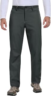 heekpek Men's Winter Waterproof Softshell Trousers Thermal Fleece Ski Trousers Hiking Work Hunting Snowboard