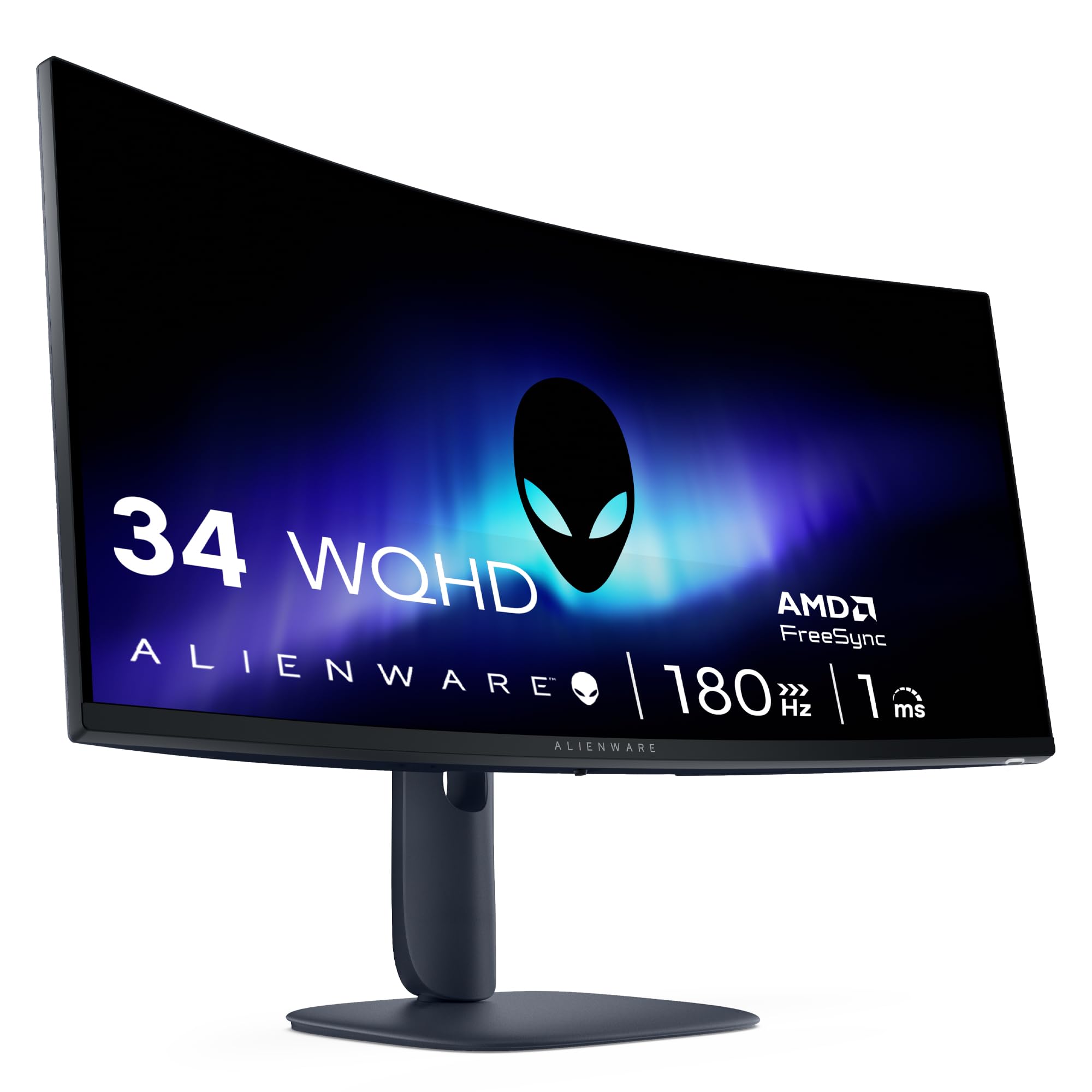 Alienware 34 Gaming Monitor - AW3425DWM, WQHD (3440x1440), 180Hz, VA, 1ms | AMD 