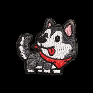 Dog Applique Cute Animal Clothes Embroidery Apparel Decoration Iron Corgi Dachshund Corgi (J)