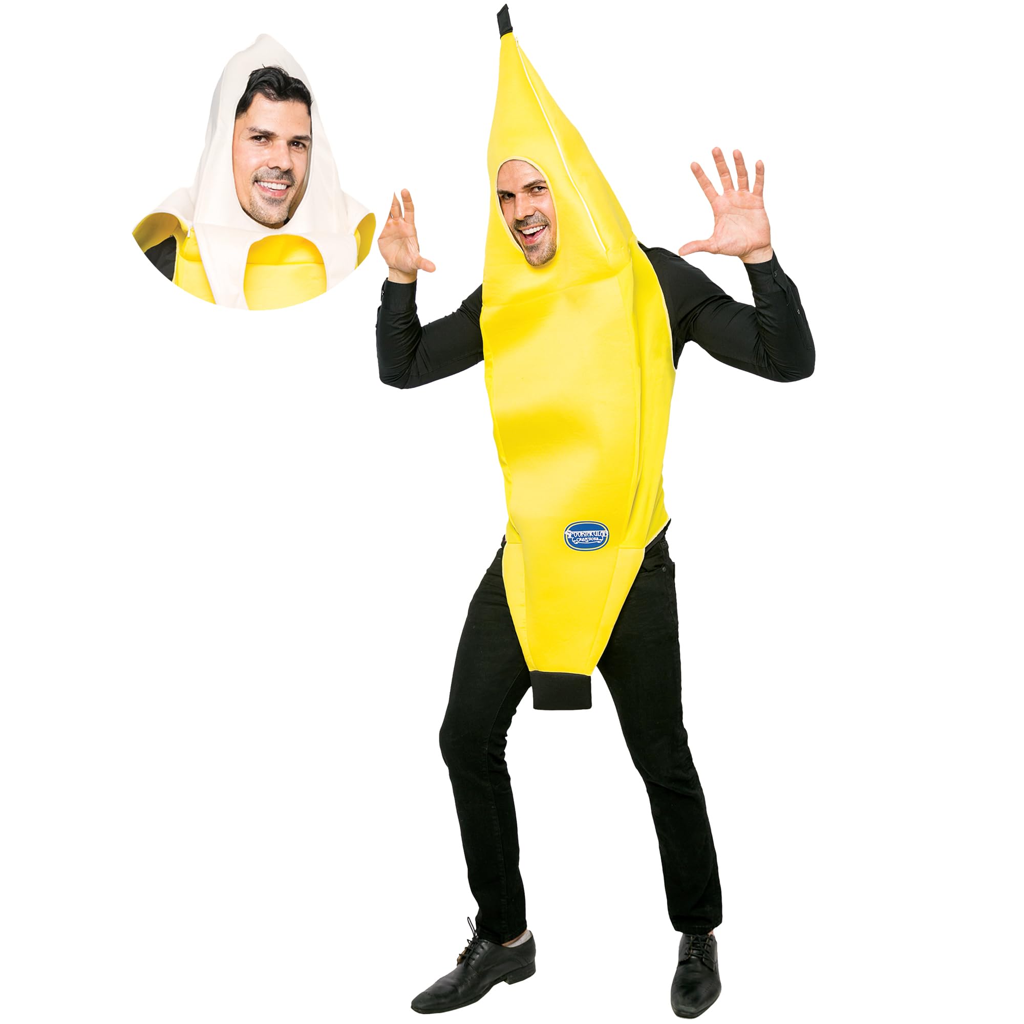 Spooktacular Creations Appealing Banana Costume Adult Deluxe Set for Halloween D