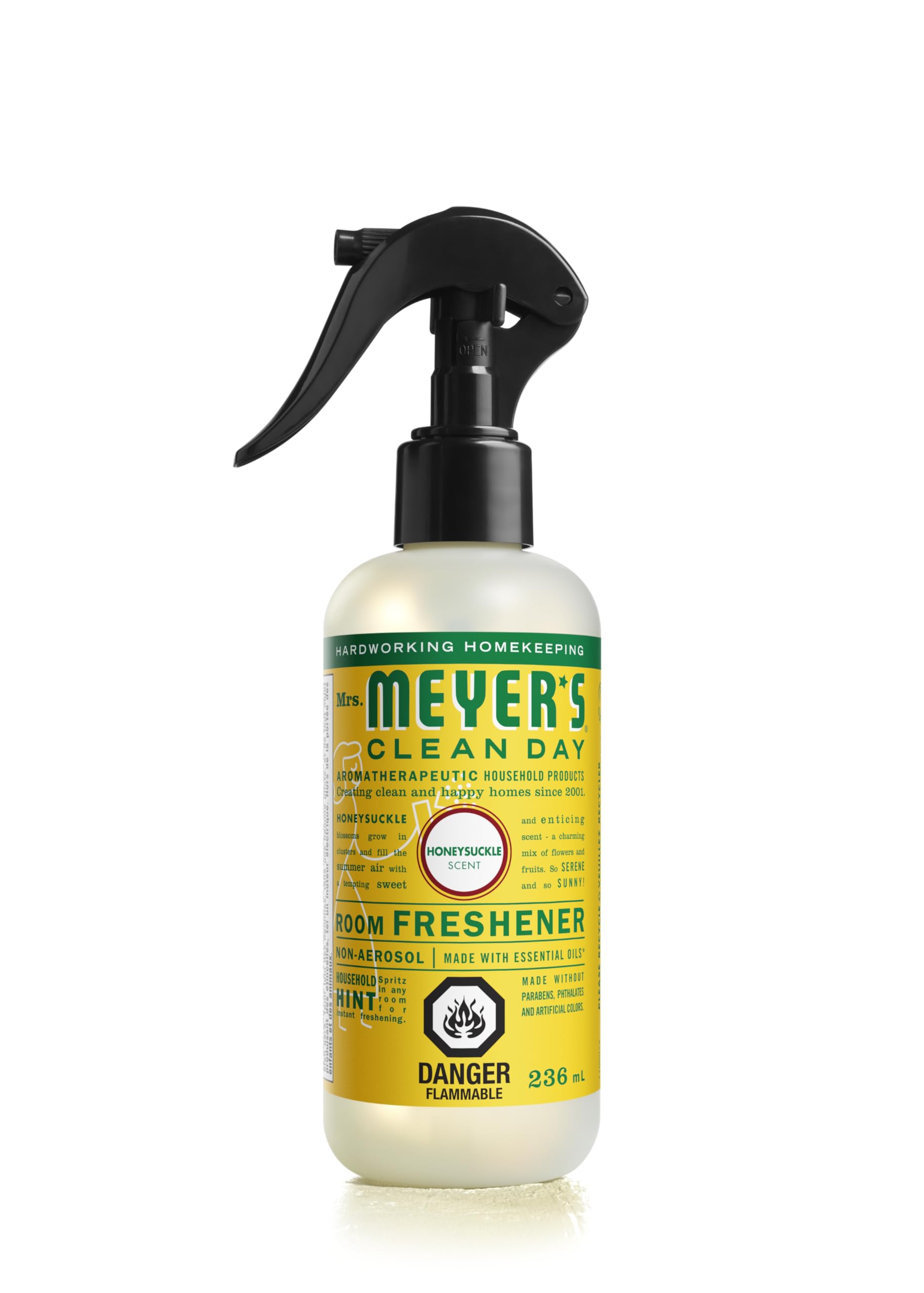 Mrs. Meyer's Clean Day Room and Air Freshener Spray, Non-Aerosol Spray Bottle In