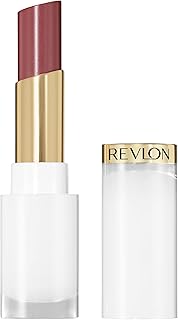 REVLON Super Lustrous Glass Shine Balm, 008 Rum Raisin, 0.11 oz | Sheer glossy tinted lip balm with hyaluronic acid, aloe & rose quartz. Hydrating shine in one swipe.