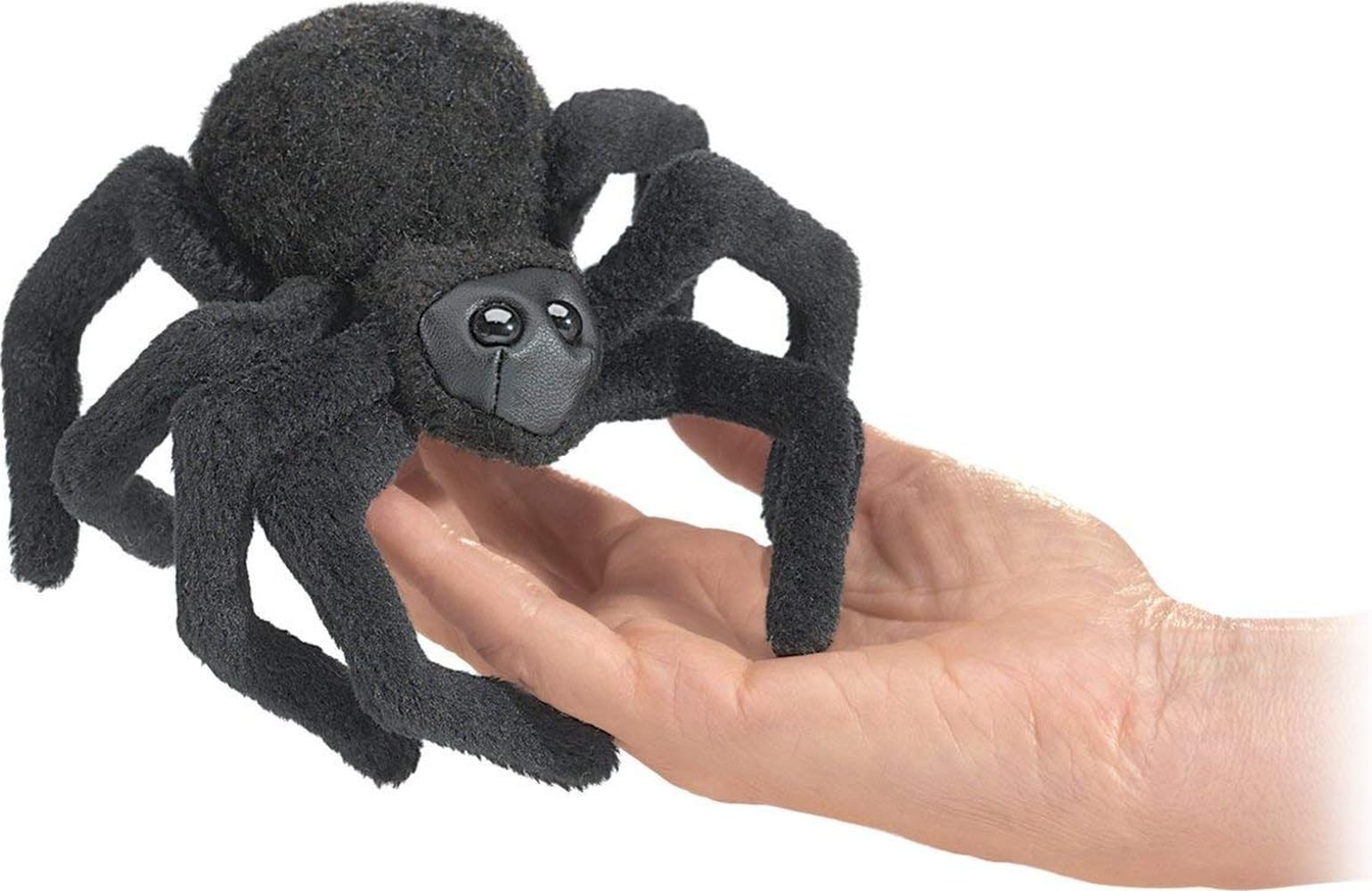 Folkmanis Mini Spider Finger Puppet, Black, 1 EA
