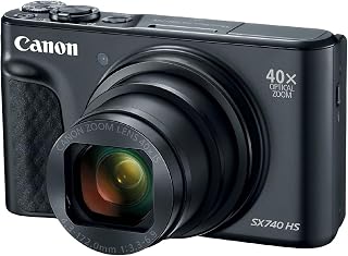Canon PowerShot SX740 HS | Point & Shoot Digital Camera, Optical Zoom, 4K Video, Black