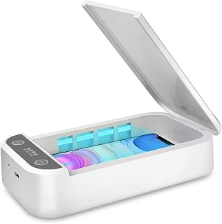 Watolt UV Light Sanitizer - Cell Phone Sanitizer Cleaner Box | Fits Phones up to 6.6 in, Fits iPhone & Android, No Liquids, Heat or Chemicals, For Keys, Earbuds, Watches & Masks