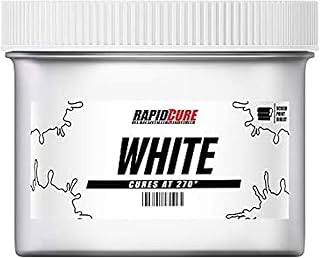 Rapid Cure® White Plastisol Ink - Silk Screen &amp; Screen Printing Ink, Qt | Cures At 270°F Vs. Standard 320°F For Faster Turnaround - Bold Opaque Color, Non-Phthalate, CPSIA Safe, USA Made - White