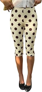Milumia Women's Plaid Capri Leggings Low Waisted Split Hem Capris Pants