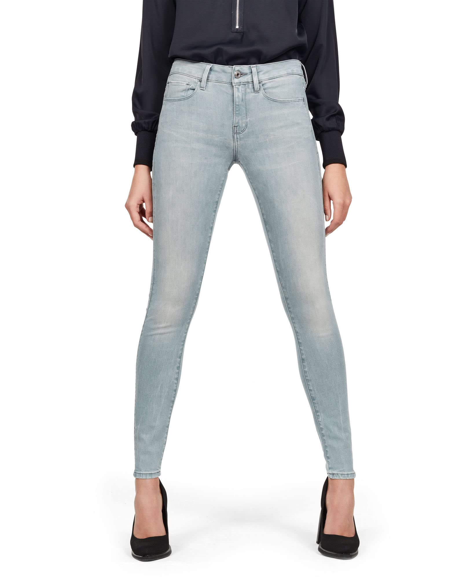 G-STAR RAW 3301 Deconstructed Mid Waist Skinny Jeans Women's