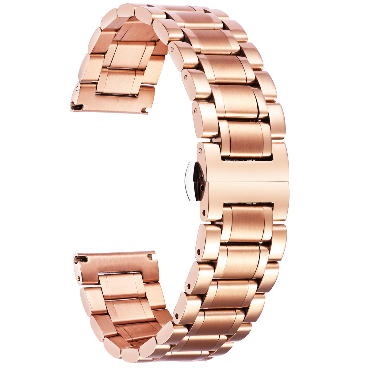 BINLUN Stainless Steel Watch Bands 12mm-24mm Replacement Smart Watch Straps with